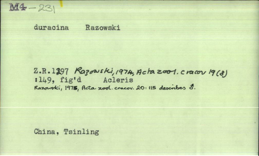 front of card